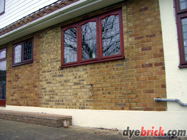 Brick Tinting half done 1